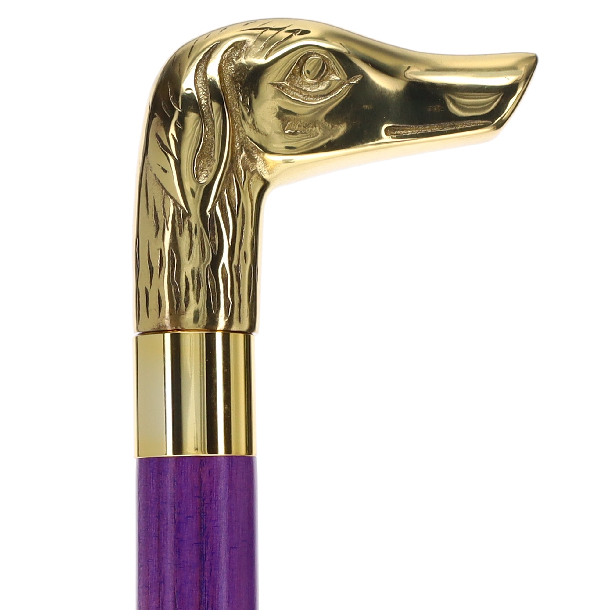 Premium Brass Dog Handle Cane: Stained Custom Color Shaft Sale Wiki