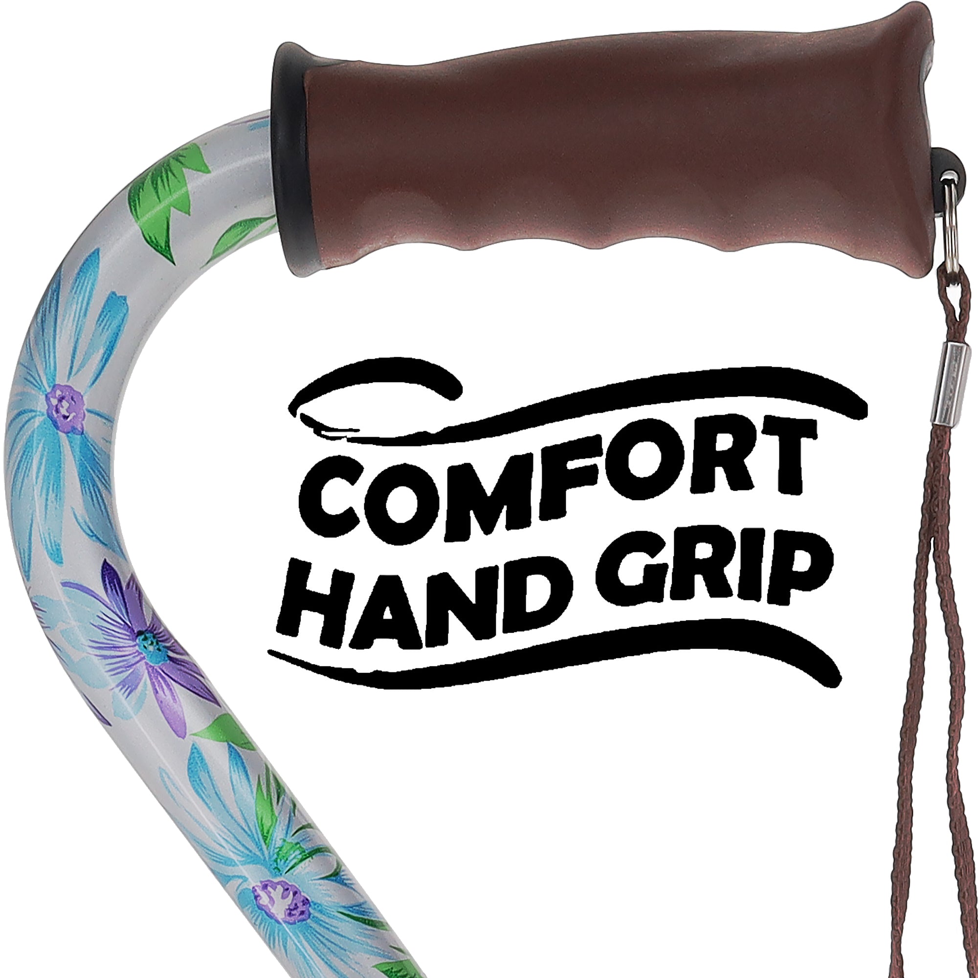 Heavenly Gardens: Comfort Grip Adjustable Offset Walking Cane Cheap Official