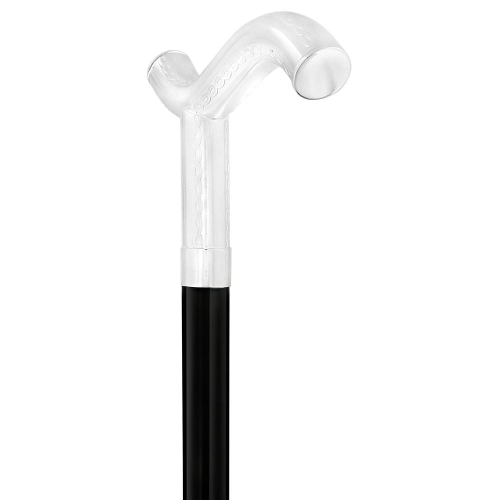 Italian Luxury: 'Harmoniously Poised' Cane, In 925r Silver Clearance Deals