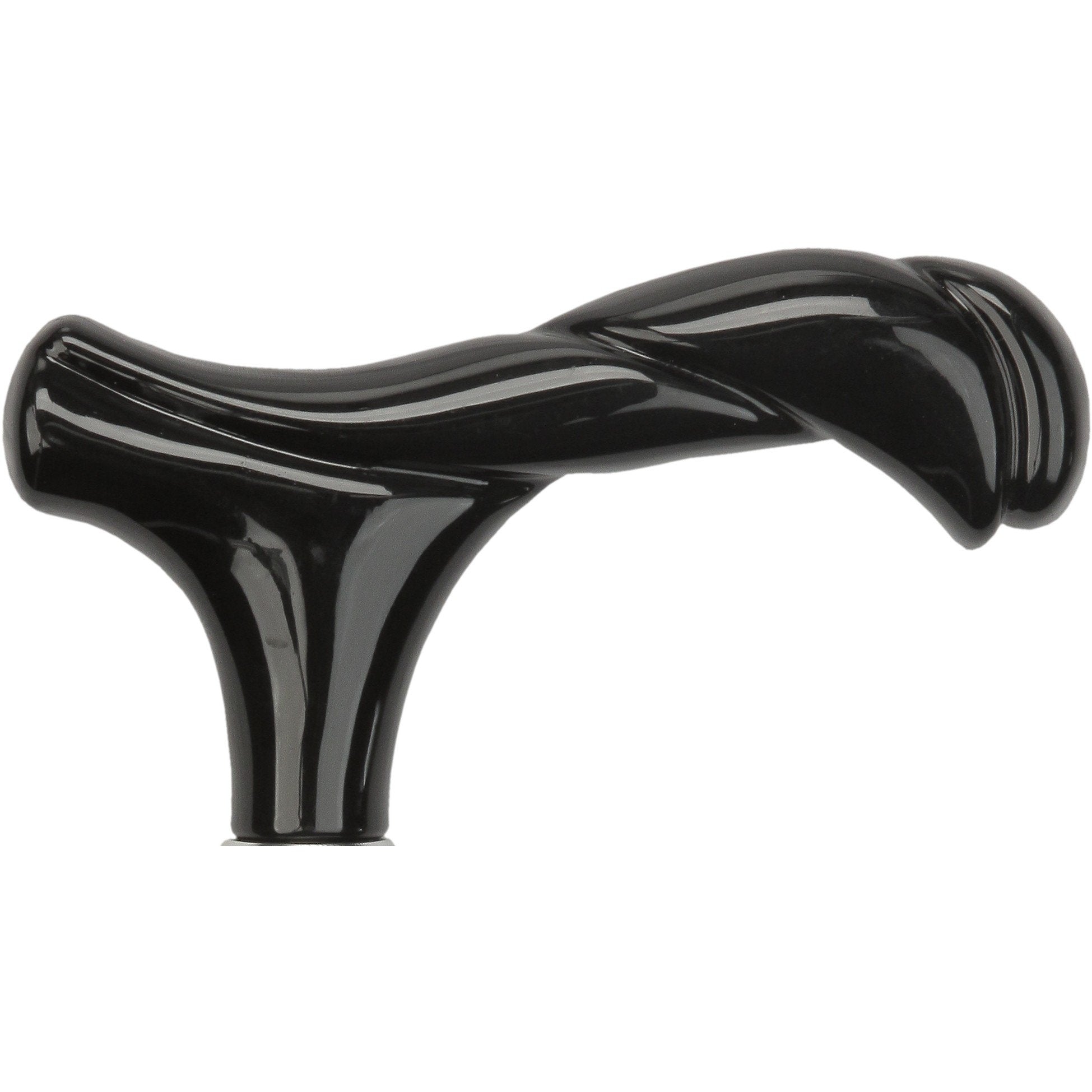 Black Newly Designed Twisted Fritz Handle-Italian Handle Cane w/Custom Shaft and Collar Best Place Sale Online