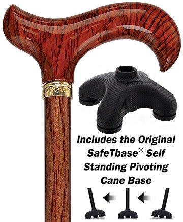 Realistic Wood Designer Adjustable Cane w/ SafeTbase Perfect For Sale