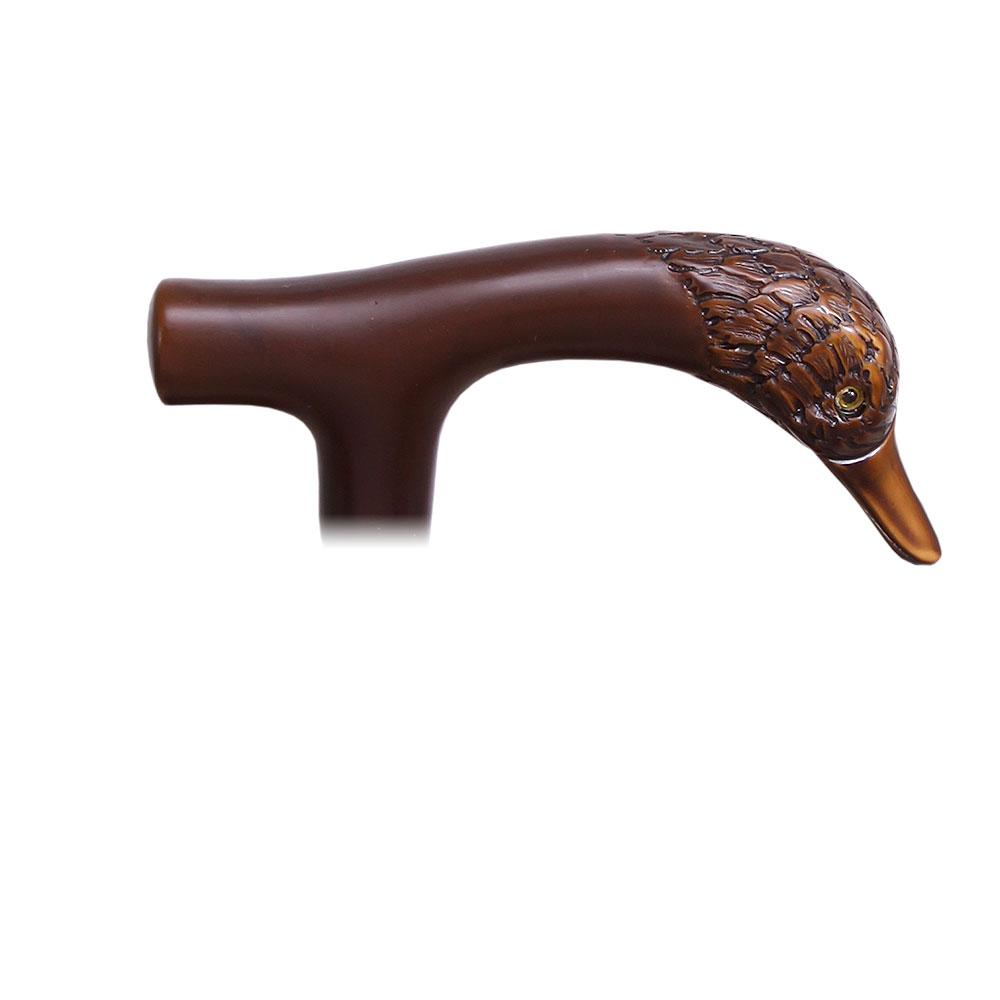 Fritz Duck Imitation Wood Handle Cane Italian Handle w/ Custom Shaft & Collar Reliable Online