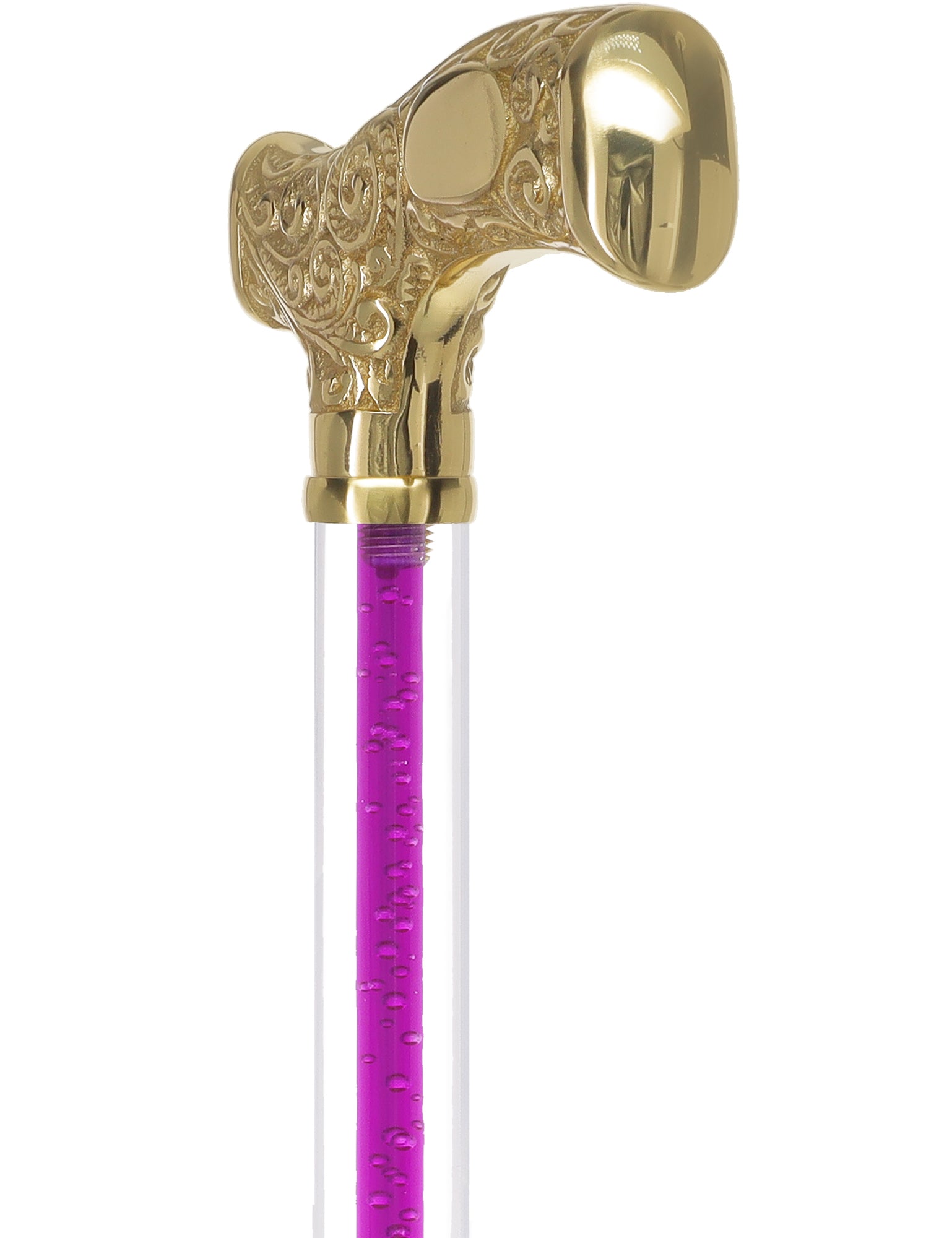 Make It Yours: Color Invisible Clear Shaft w/ Premium Brass Cane Cheap Best Store To Get