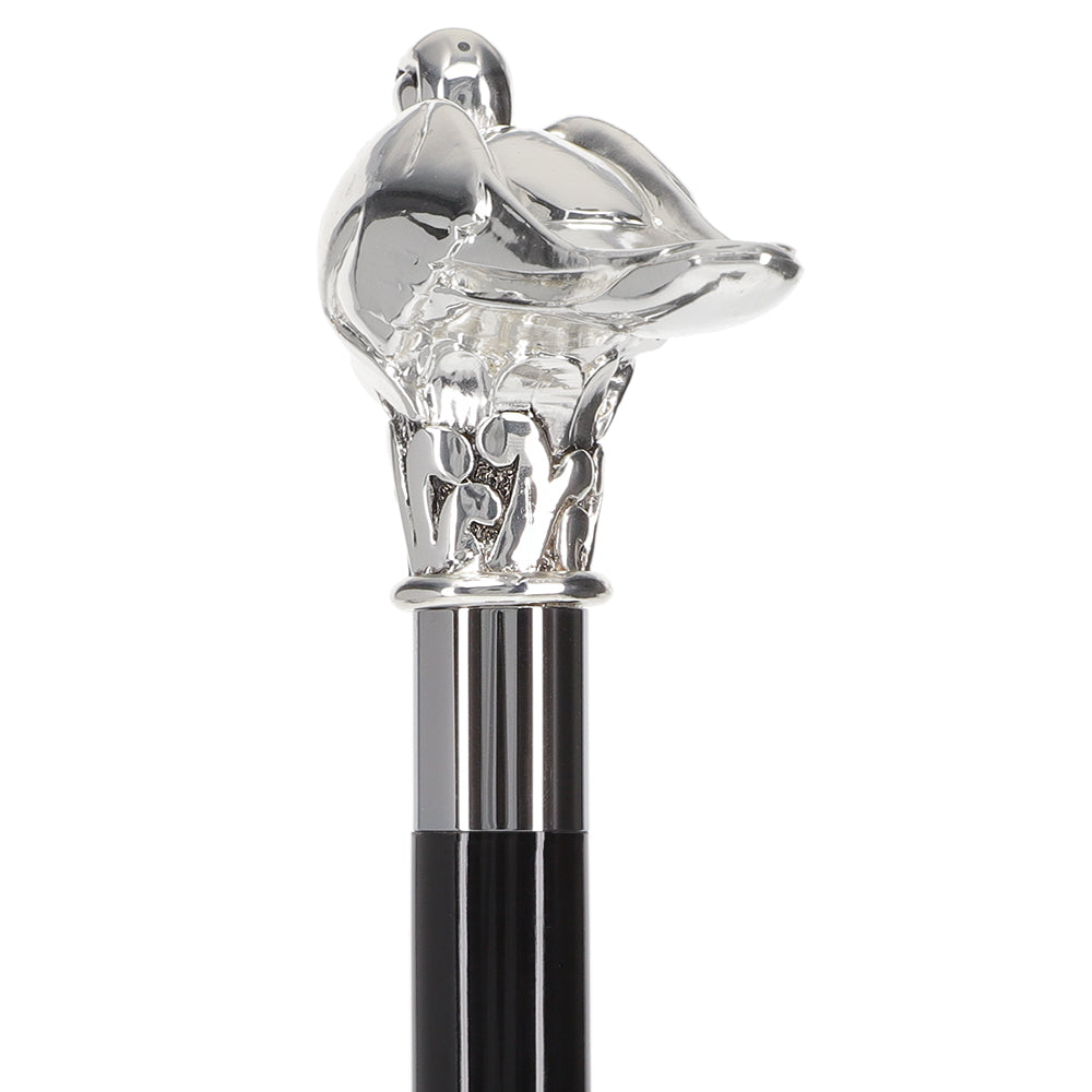 Italian Import 925r Silver Swan Stick - Agatha Christie's Poirot Visit New Online