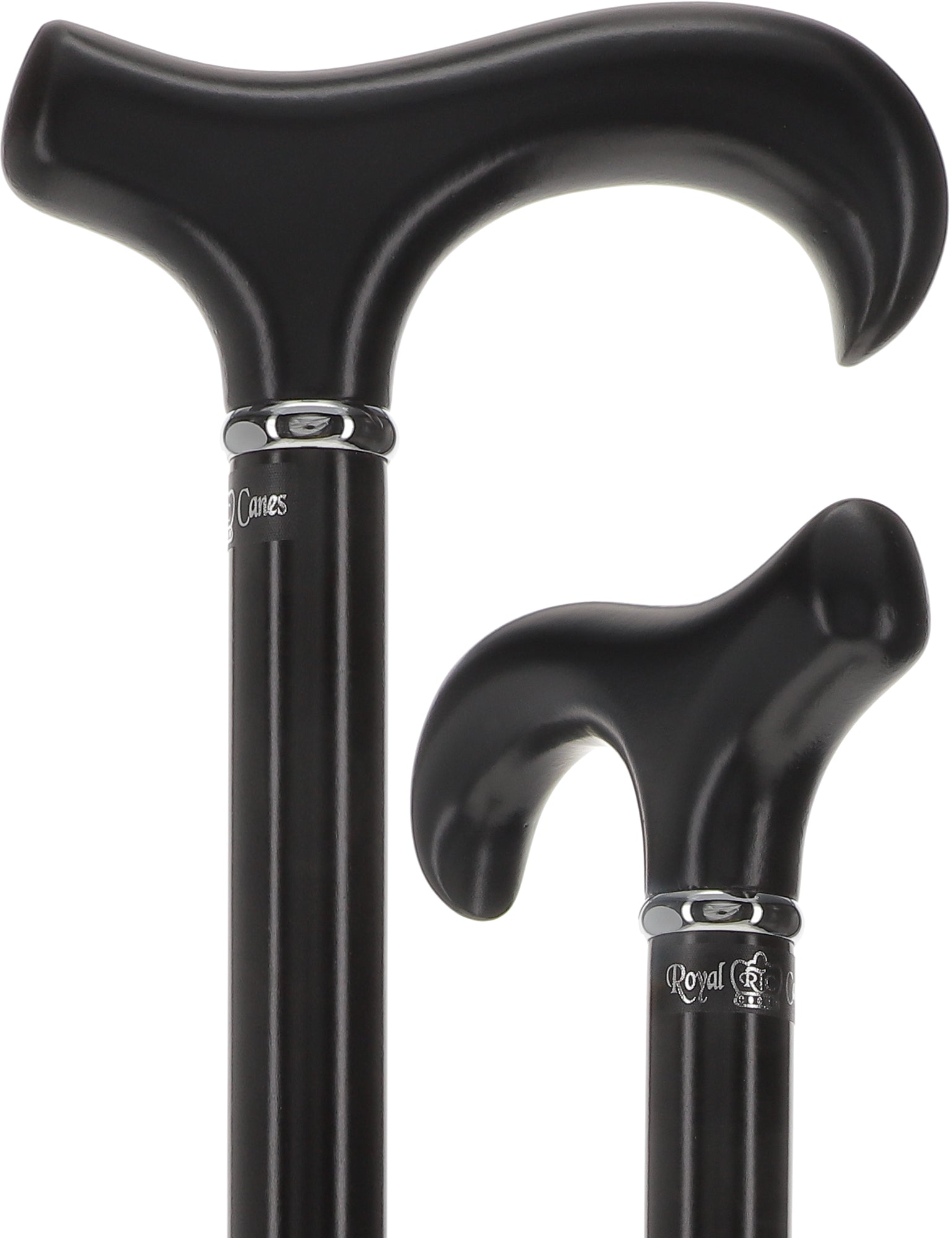 Exquisite Black Derby Cane, Silver Accent - Royal Elegance Free Shipping Outlet Store