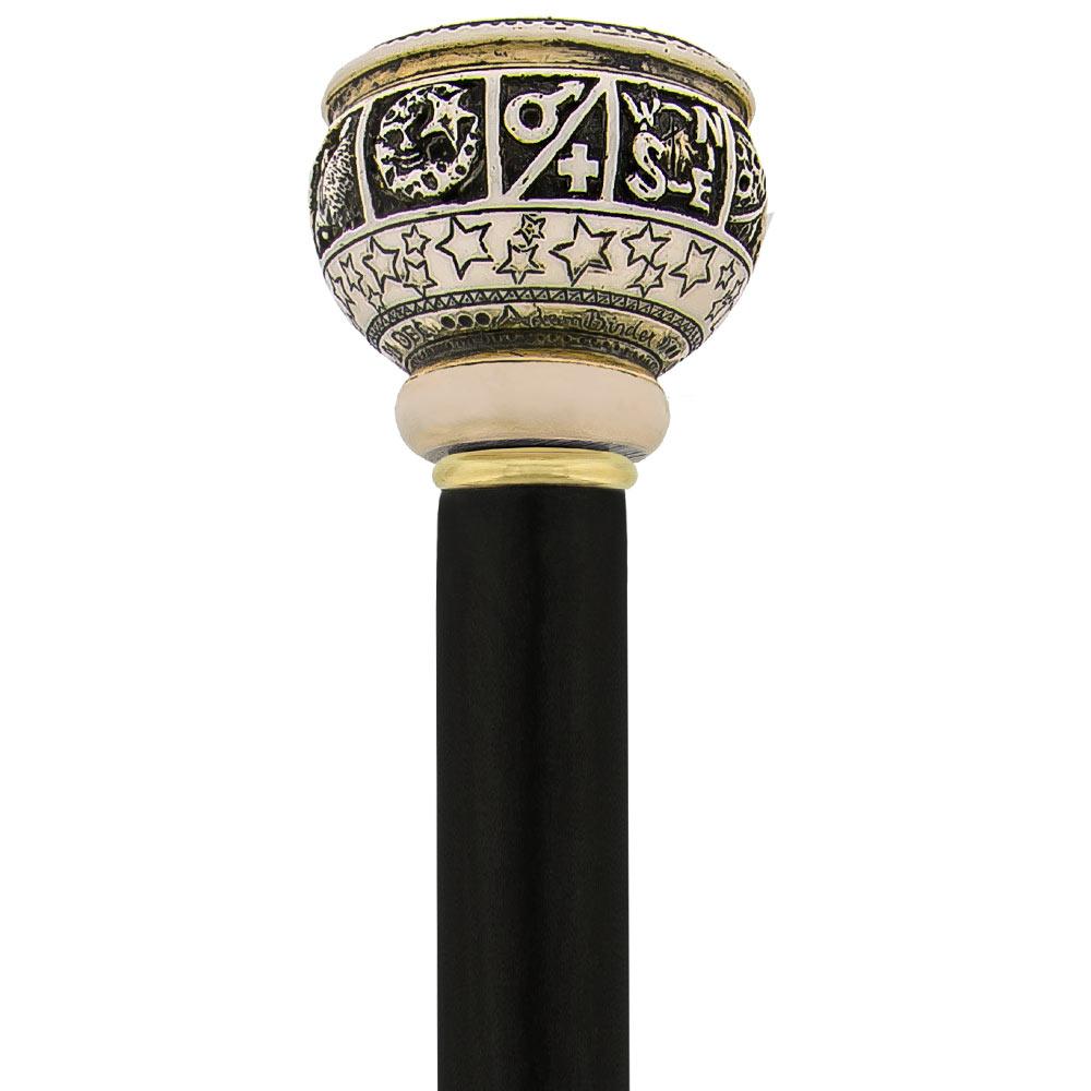 Comoys Astrological Sagittarius Handle Walking Cane w/ Custom Shaft and Collar Discount Explore