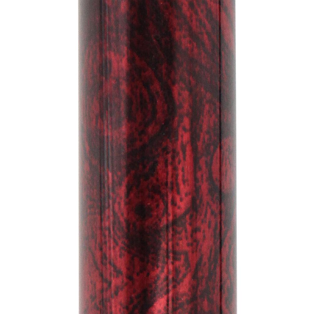 Scratch and Dent Extra Long Burgundy Swirl Palm-Grip Walking Cane w/ Adjustable Aluminum Shaft & Wooden Collar V2351 Sale Hot Sale