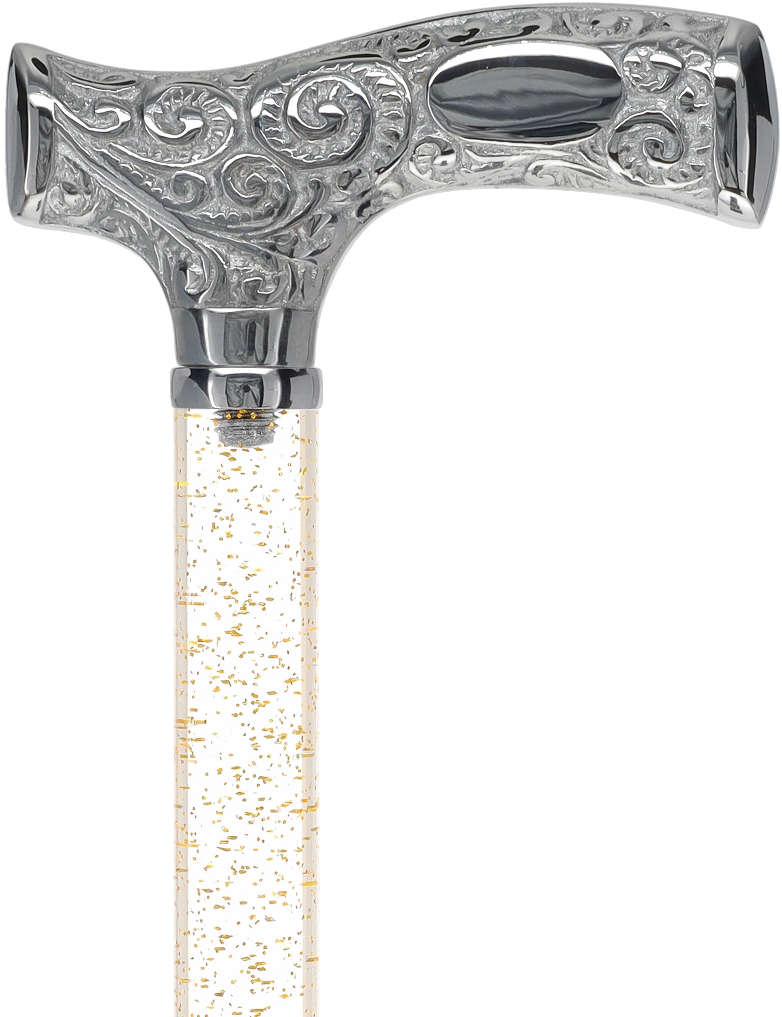 Make It Yours: Invisible Clear Shaft w/ Premium Chrome Brass Cane The Cheapest For Sale