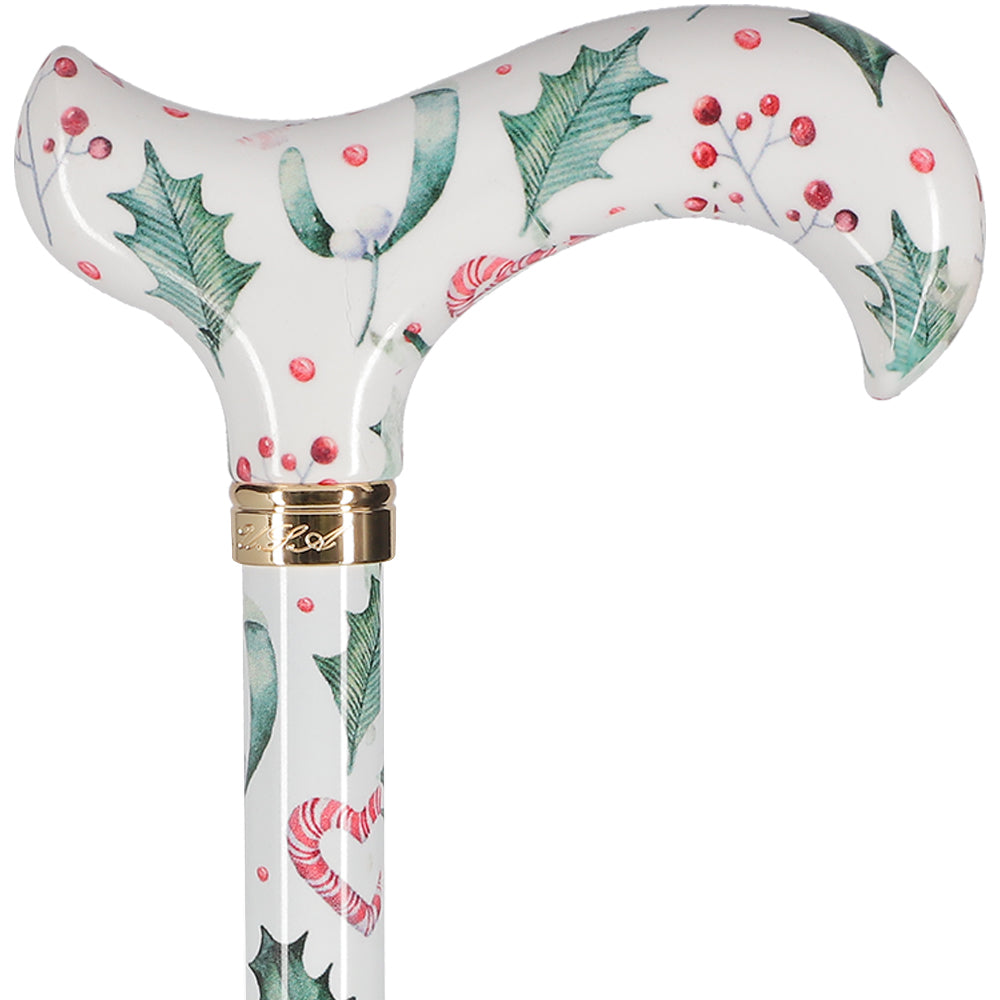 Holiday Cheer Designer Derby Adjustable Cane Perfect Sale Online