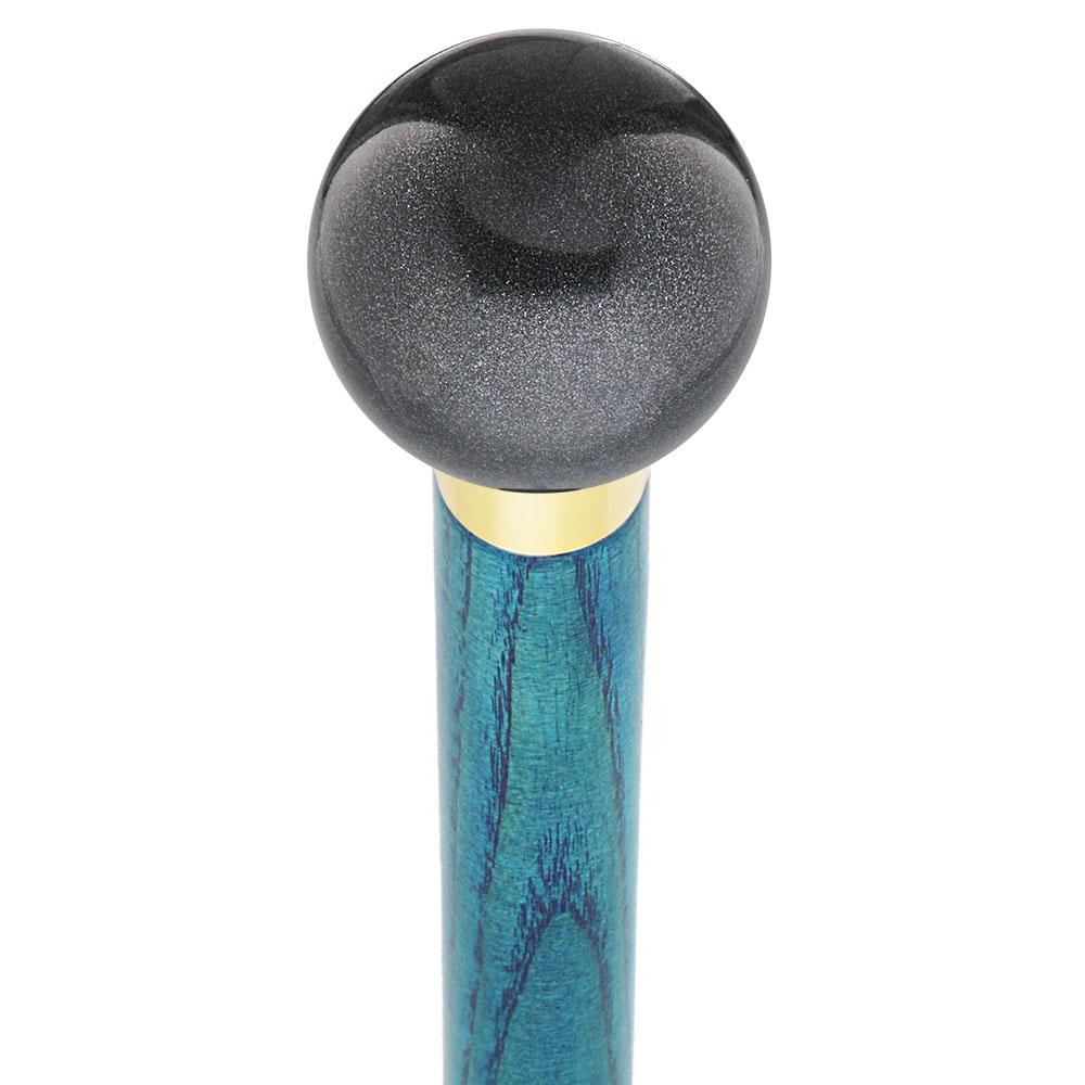 Carbon Graphite Round Knob Cane w/ Custom Color Ash Shaft & Collar Free Shipping Very Cheap