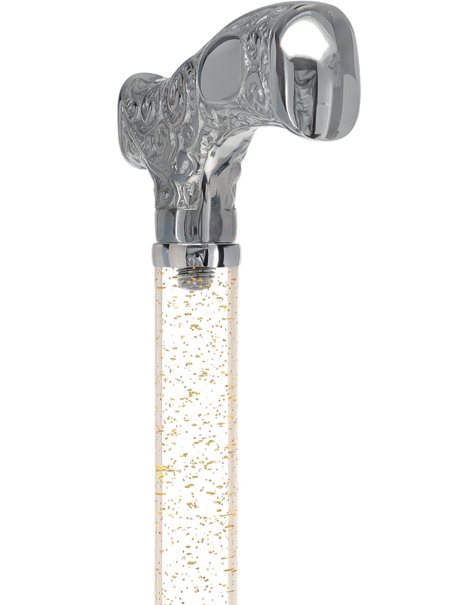Make It Yours: Invisible Clear Shaft w/ Premium Chrome Brass Cane The Cheapest For Sale